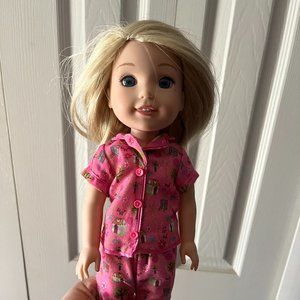 American Girl Doll Wellie Wishers Camile Bedtime Clothes 14"